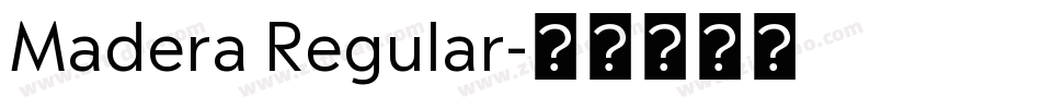 Madera Regular字体转换
